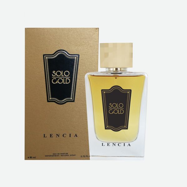 Lencia Solo Gold Edp 80ml Bottle Box