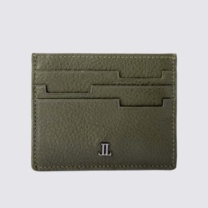 Lencia RFID Protected Floater DD Pattern Leather Card Holder LMWC-16669FDD-GRN Front