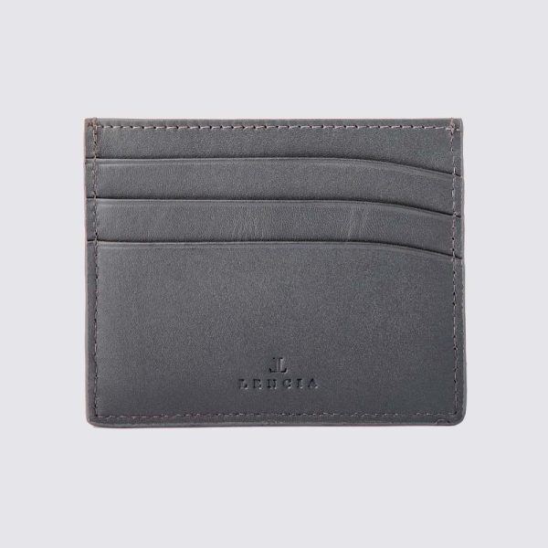 Lencia RFID Protected Lisborn Nappa(Horse Print) Pattern Leather Card Holder LMWC-16673HP-STN Back