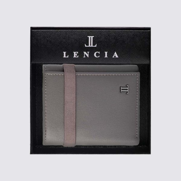 Lencia RFID Protected Scarlet Nappa Pattern Men Leather Wallet LMW-16671LSN-CBT With Box