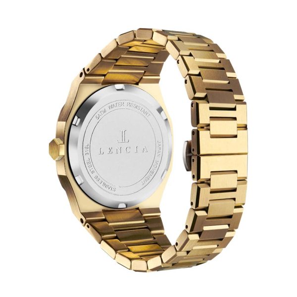 Lencia Women's Stainless Steel Analog Watch Back Gold