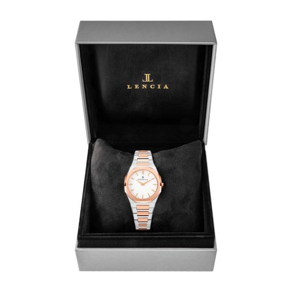 Lencia Women's Stainless Steel Analog Watch LC0015A3 With Box
