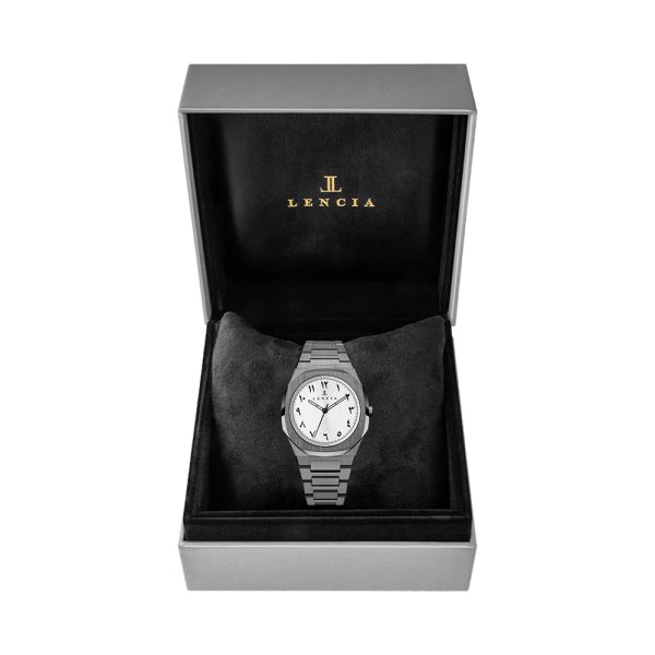 Lencia Men's Stainless Steel Analog Watch LC1015C1 With Box