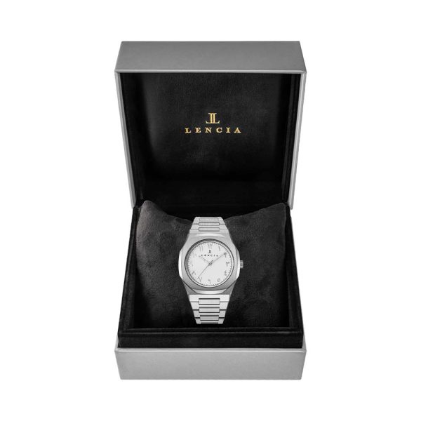 Lencia Men's Stainless Steel Analog Watch LC1015C6 With Box