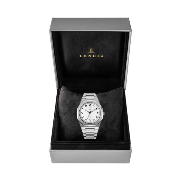 Lencia Men's Stainless Steel Analog Watch LC1015C8 With Box