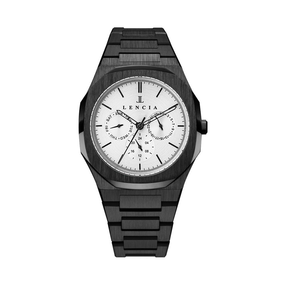 Lencia Men's Stainless Steel Chronograph Watch LC1015H6