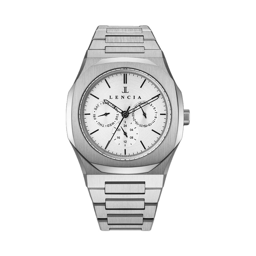 Lencia Men's Stainless Steel Chronograph Watch LC1015H7